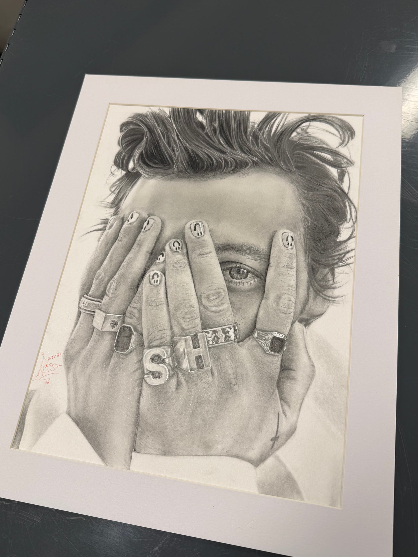 Contemporary Musician — Original Graphite Portrait (9″ × 12″)