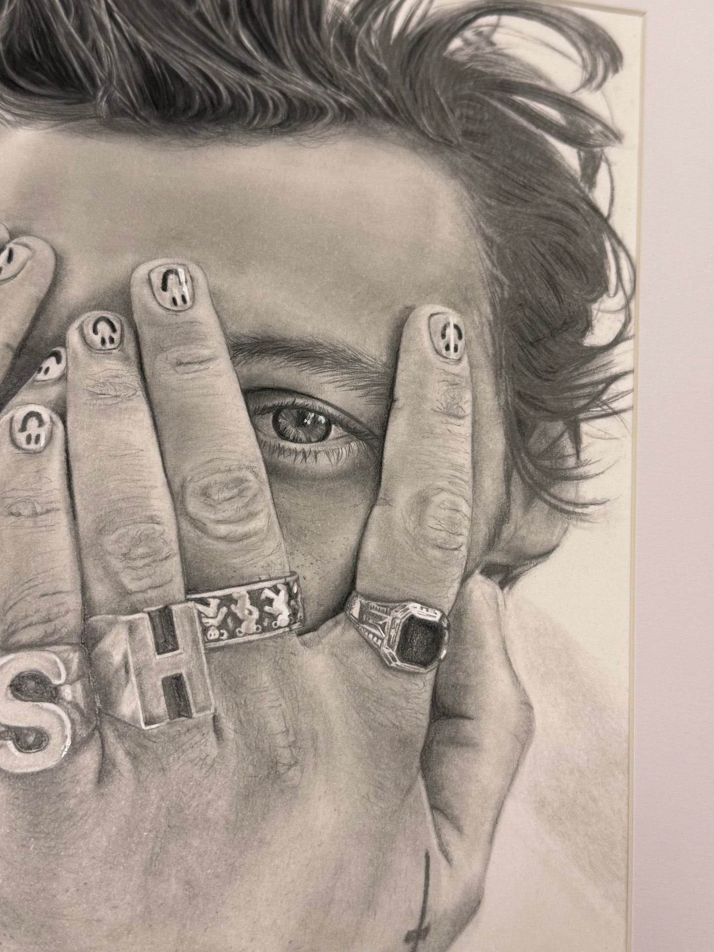 Contemporary Musician — Original Graphite Portrait (9″ × 12″)