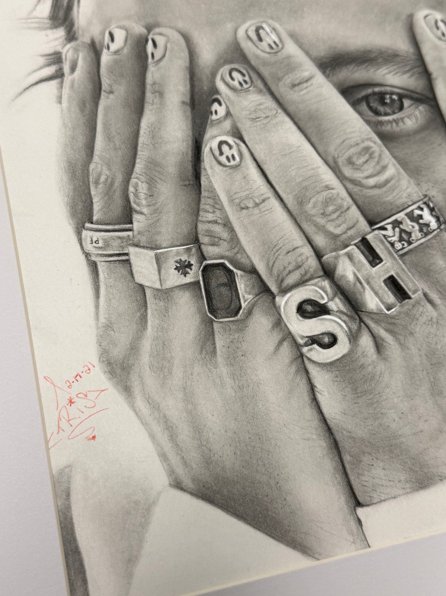 Contemporary Musician — Original Graphite Portrait (9″ × 12″)